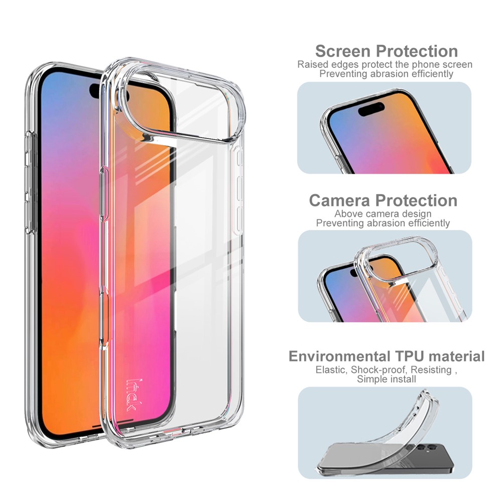 IMAK IMAK iPhone 17 Air Skal TPU Transparent - Teknikhallen.se