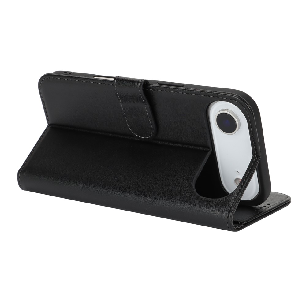  iPhone 17 Air Fodral Läder Svart - Teknikhallen.se