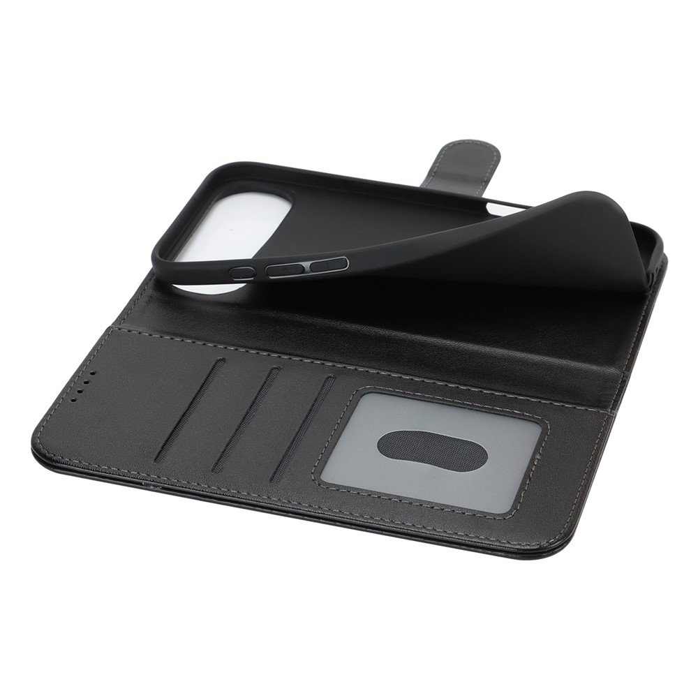  iPhone 17 Air Fodral Läder Svart - Teknikhallen.se
