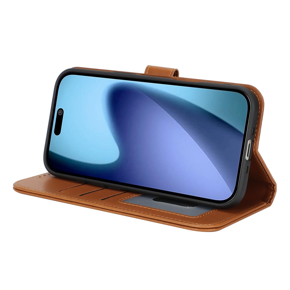  iPhone 17 Air Fodral Läder Brun - Teknikhallen.se