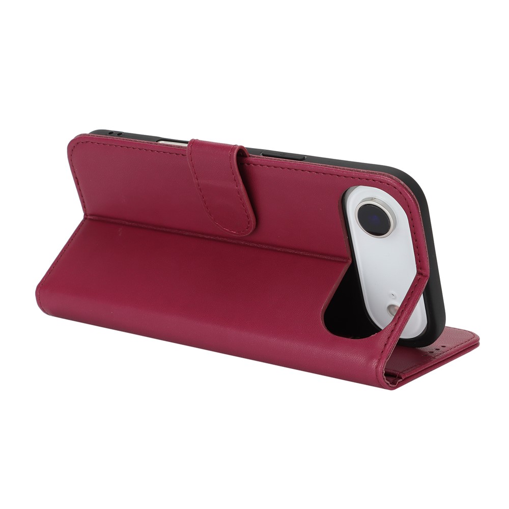  iPhone 17 Air Fodral Läder Röd - Teknikhallen.se