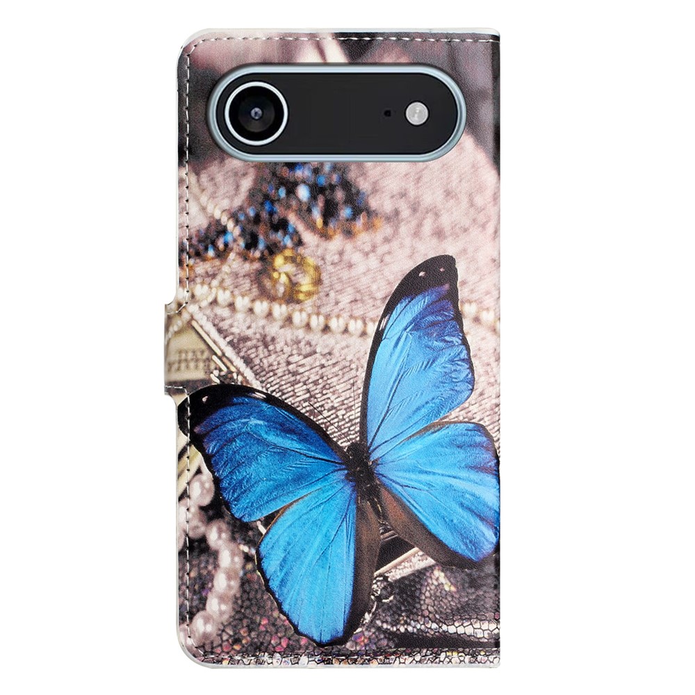  iPhone 17 Air Fodral Med Tryck Blå Fjäril - Teknikhallen.se