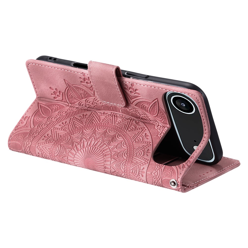  iPhone 17 Air Fodral Mandala Läder Roséguld - Teknikhallen.se