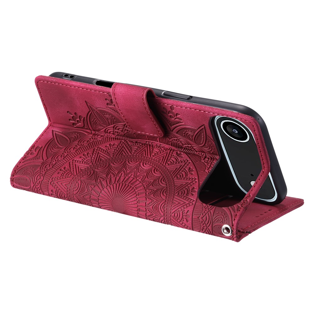  iPhone 17 Air Fodral Mandala Läder Rosa - Teknikhallen.se