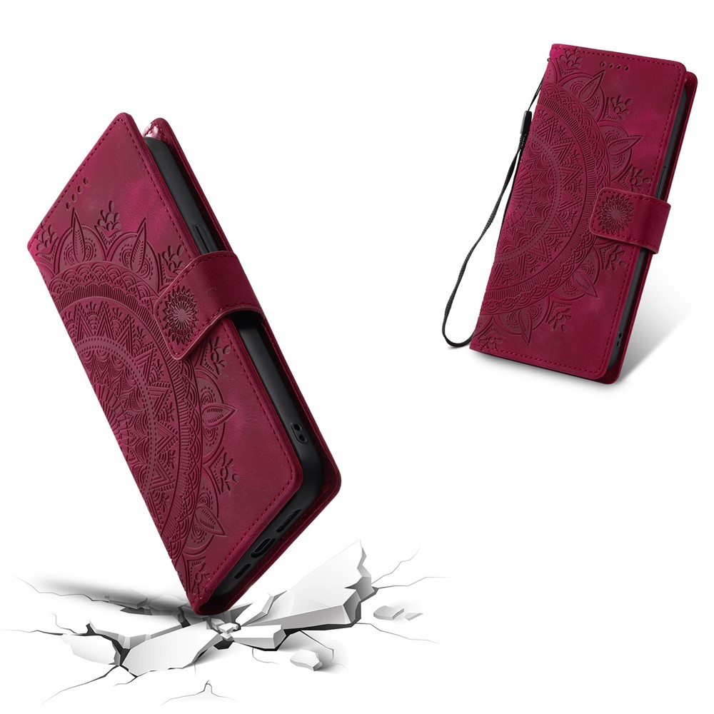  iPhone 17 Air Fodral Mandala Läder Rosa - Teknikhallen.se
