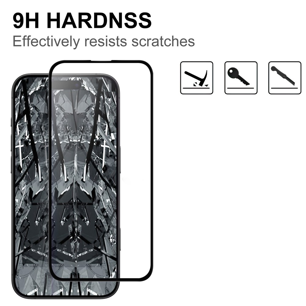  iPhone 17 Air Skärmskydd Heltäckande Härdat Glas - Teknikhallen.se