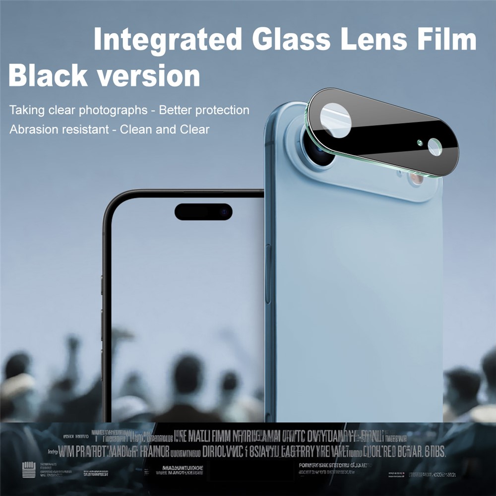 IMAK IMAK iPhone 17 Air Linsskydd Härdat Glas Svart - Teknikhallen.se