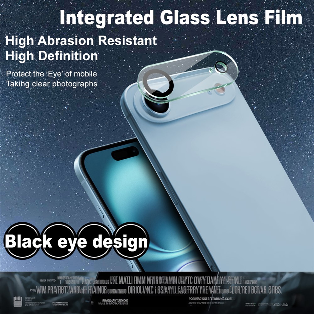 IMAK IMAK iPhone 17 Air Linsskydd Härdat Glas Transparent - Teknikhallen.se