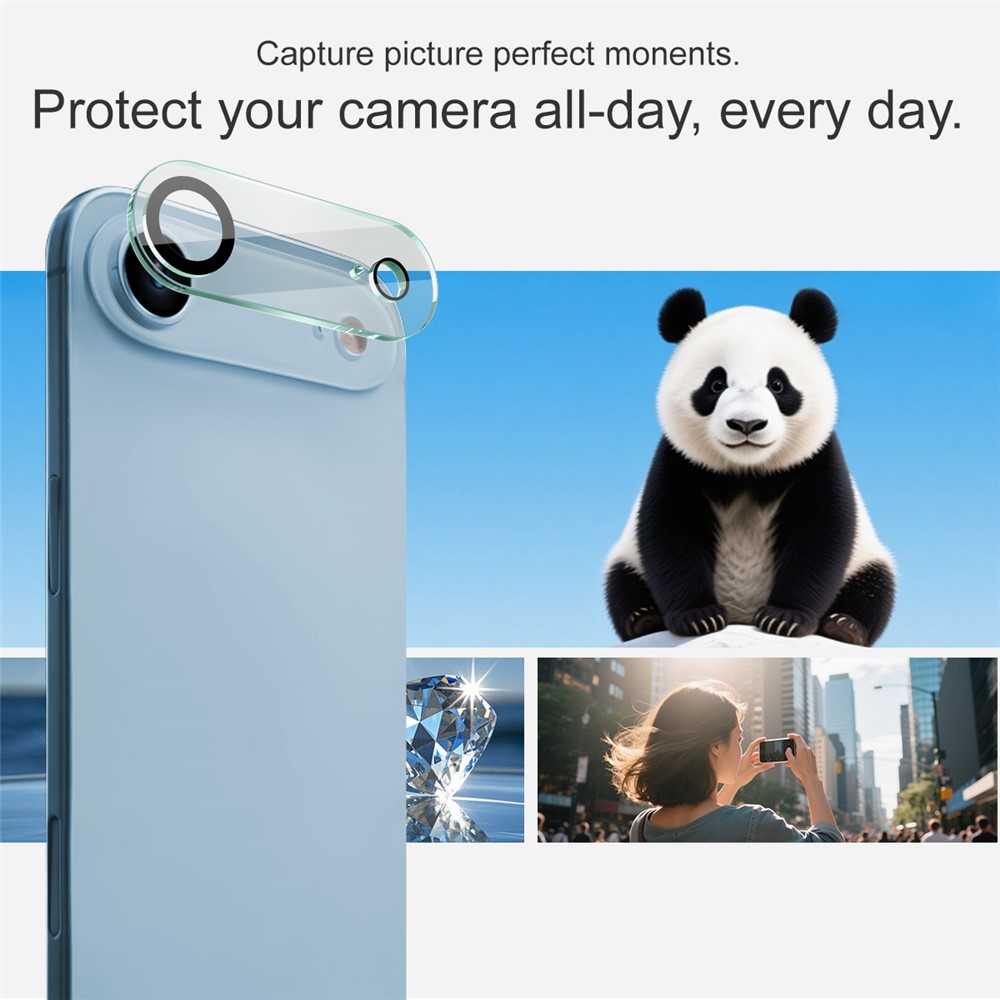 IMAK IMAK iPhone 17 Air Linsskydd Härdat Glas Transparent - Teknikhallen.se