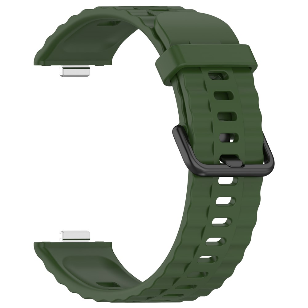  Huawei Watch Fit 4 Pro / 4 / 3 Armband Silikon Militär Grön - Teknikhallen.se