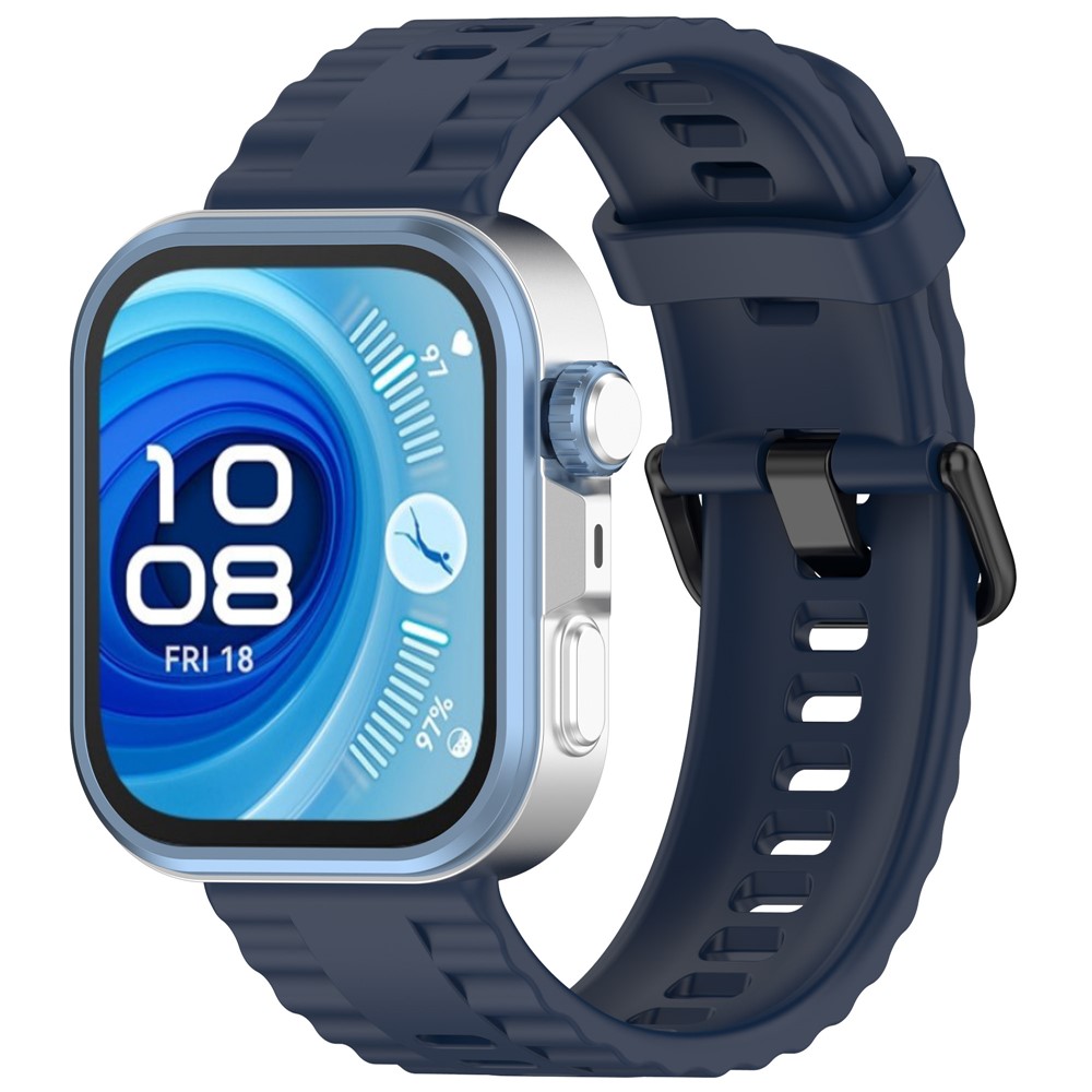  Huawei Watch Fit 4 Pro / 4 / 3 Armband Silikon Mörk Blå - Teknikhallen.se