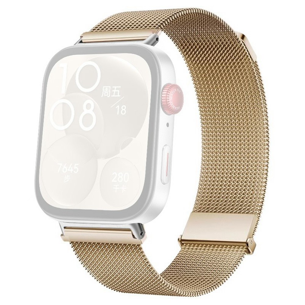  Huawei Watch Fit 4 Pro / 4 / 3 Klockarmband Milanese Roséguld - Teknikhallen.se