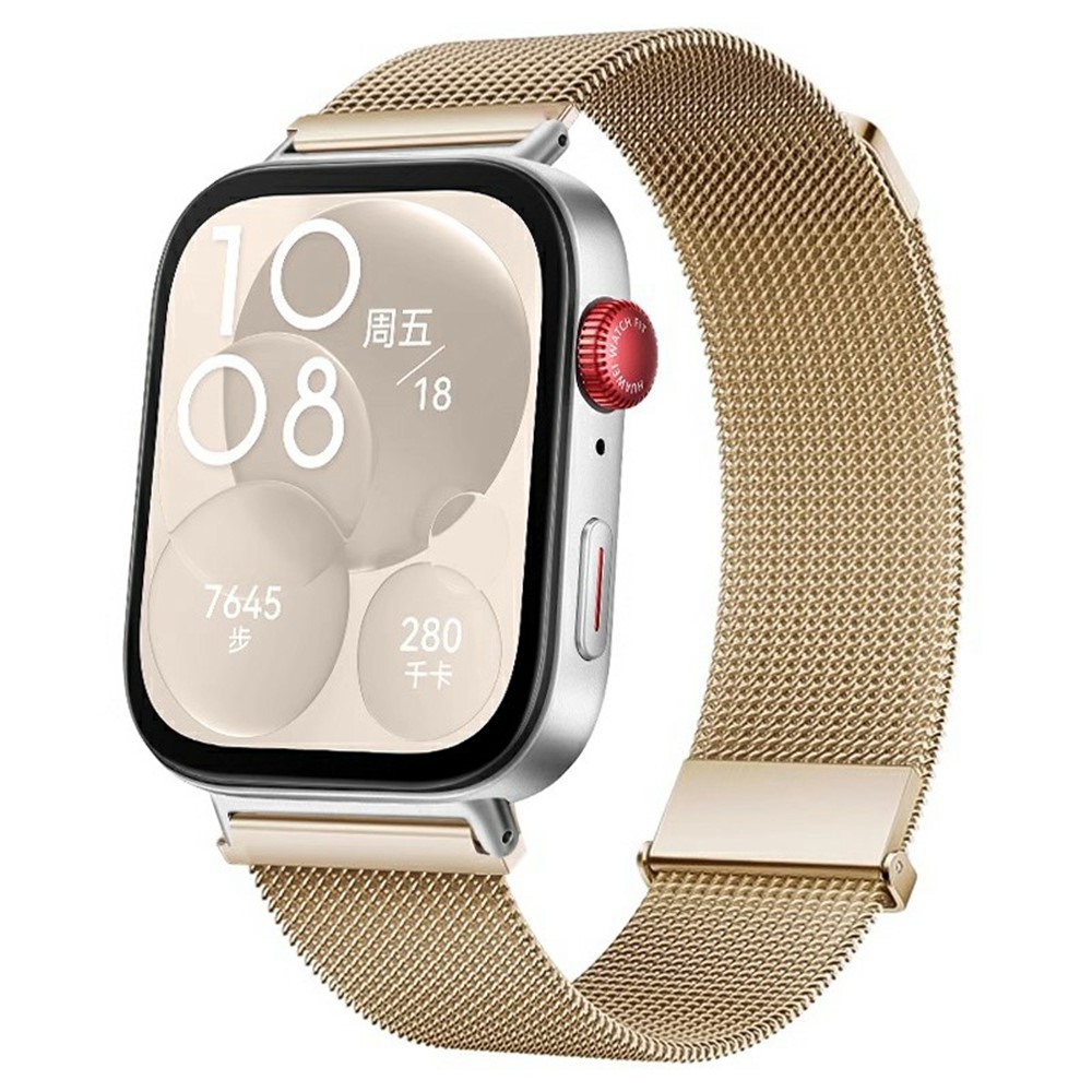  Huawei Watch Fit 4 Pro / 4 / 3 Klockarmband Milanese Roséguld - Teknikhallen.se
