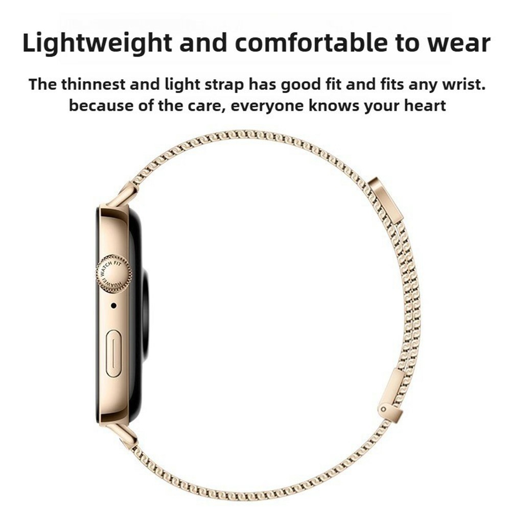  Huawei Watch Fit 4 Pro / 4 / 3 Klockarmband Milanese Mörk Grå - Teknikhallen.se