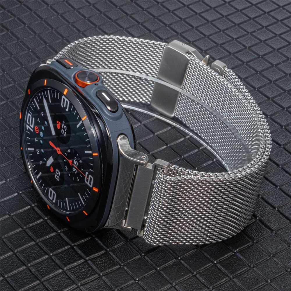  Galaxy Watch Ultra 47 mm Armband Milanese Silver - Teknikhallen.se