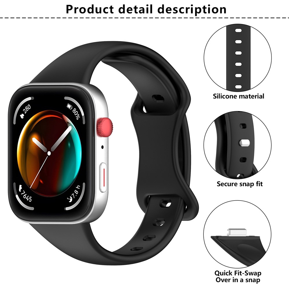 KALEBOL KALEBOL Huawei Watch Fit 4 Pro/4/3 Armband Silikon Lila - Teknikhallen.se