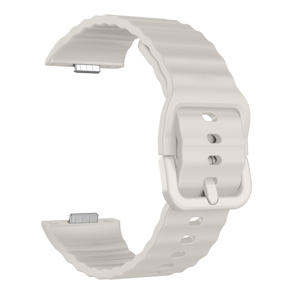 KALEBOL KALEBOL Huawei Watch Fit 4 Pro/4/3 Armband Wave Silikon Starlight - Teknikhallen.se