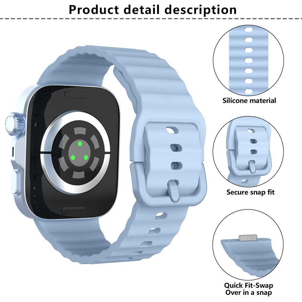 KALEBOL KALEBOL Huawei Watch Fit 4 Pro/4/3 Armband Wave Silikon Starlight - Teknikhallen.se