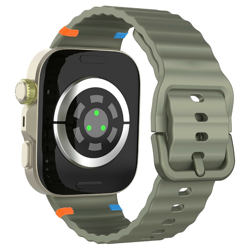  Huawei Watch Fit 4 Pro / 4 / 3 Klockarmband Wave Silikon Grön - Teknikhallen.se