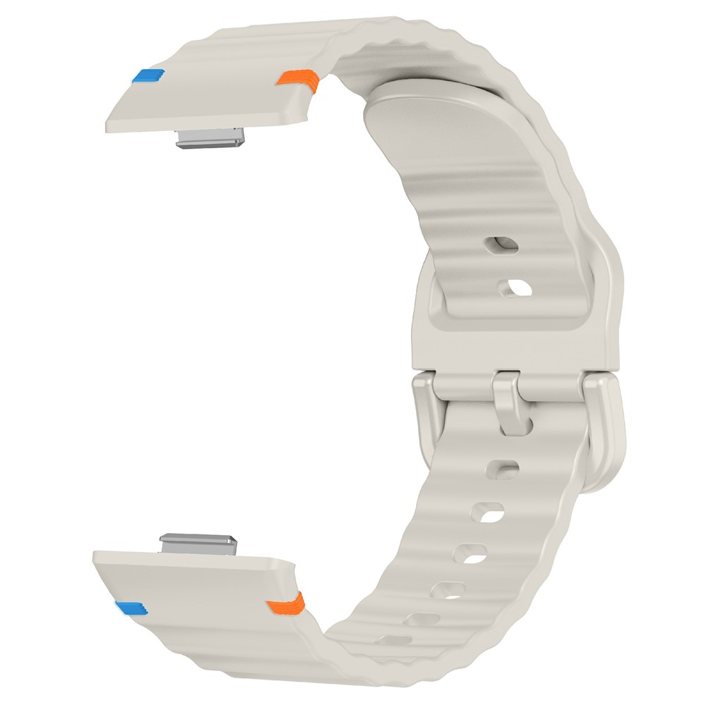  Huawei Watch Fit 4 Pro / 4 / 3 Klockarmband Wave Silikon Starlight - Teknikhallen.se