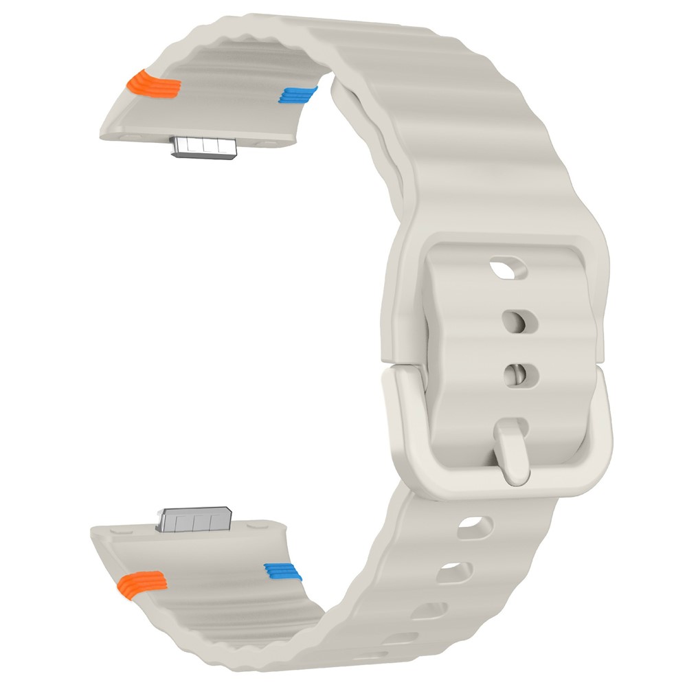  Huawei Watch Fit 4 Pro / 4 / 3 Klockarmband Wave Silikon Starlight - Teknikhallen.se