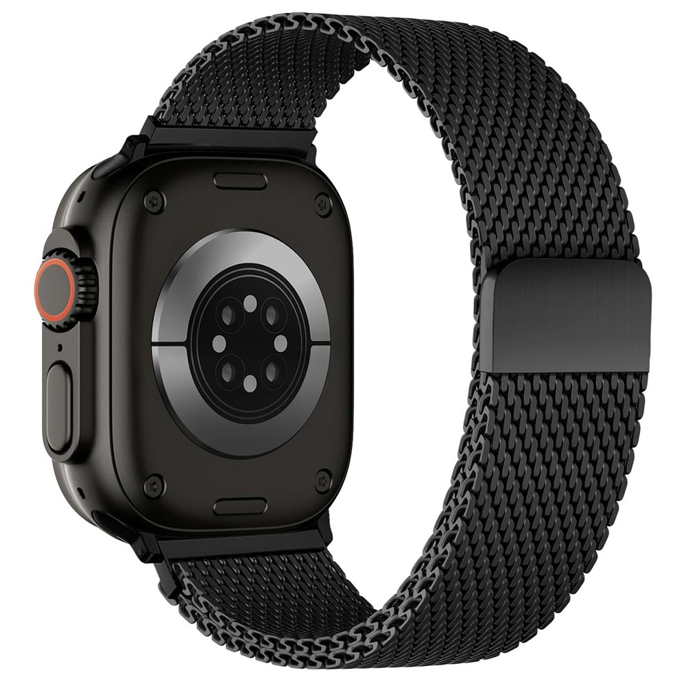  Apple Watch 38/40/41/42 mm Armband Milanese Svart - Teknikhallen.se