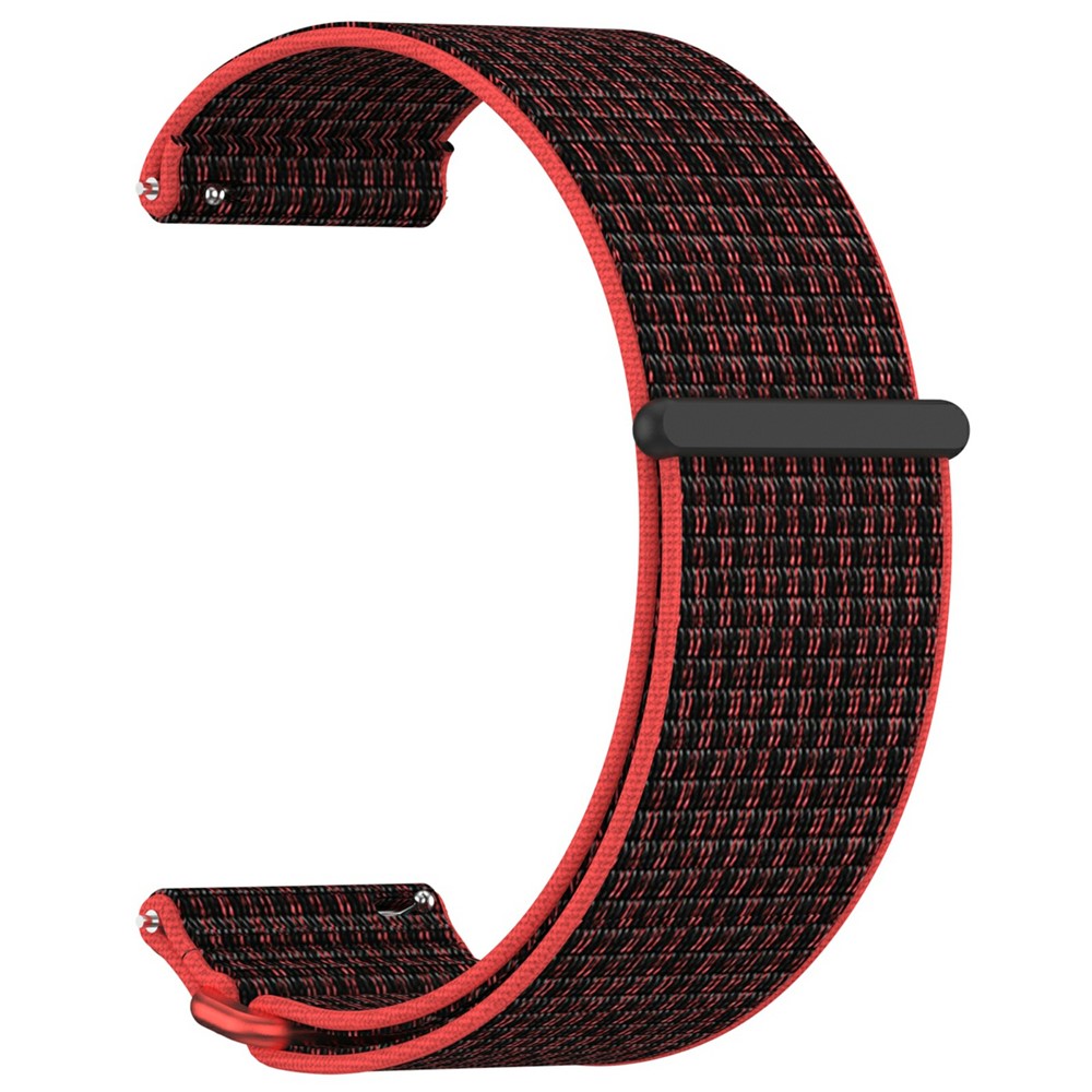  Garmin Venu X1 Armband Nylon Loop Röd / Svart - Teknikhallen.se