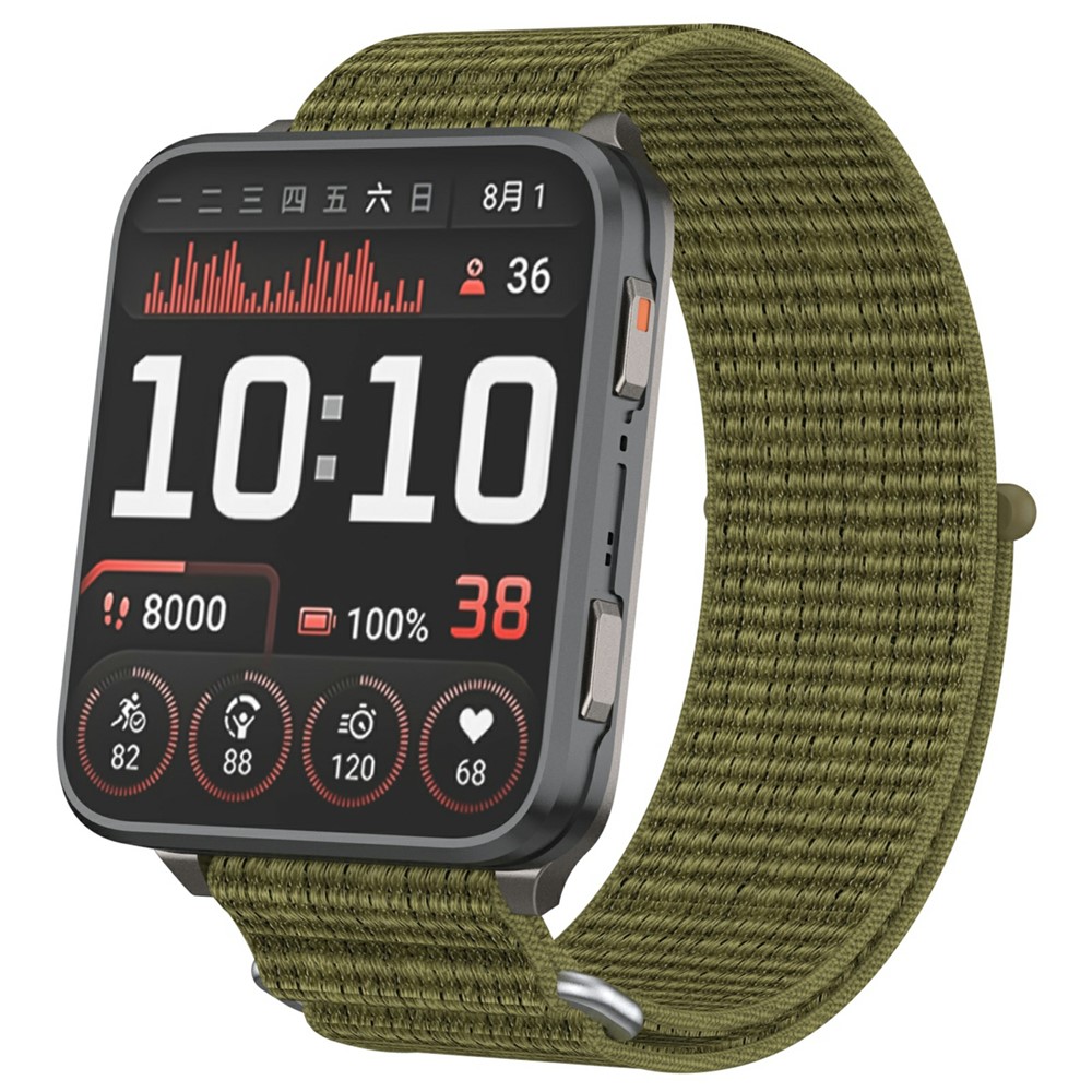  Garmin Venu X1 Armband Nylon Loop Oliv Grön - Teknikhallen.se