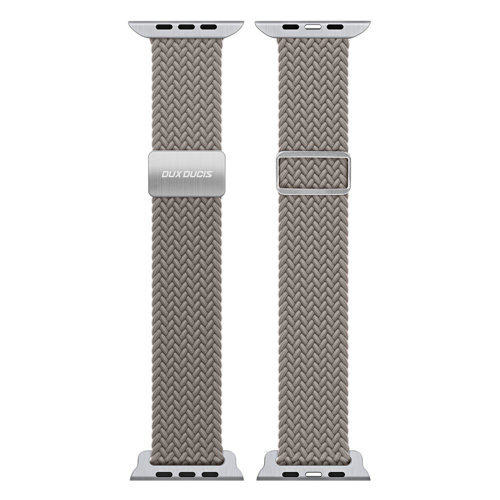 DUX DUCIS DUX DUCIS Apple Watch 38/40/41/42 mm Armband Flätat Grå - Teknikhallen.se