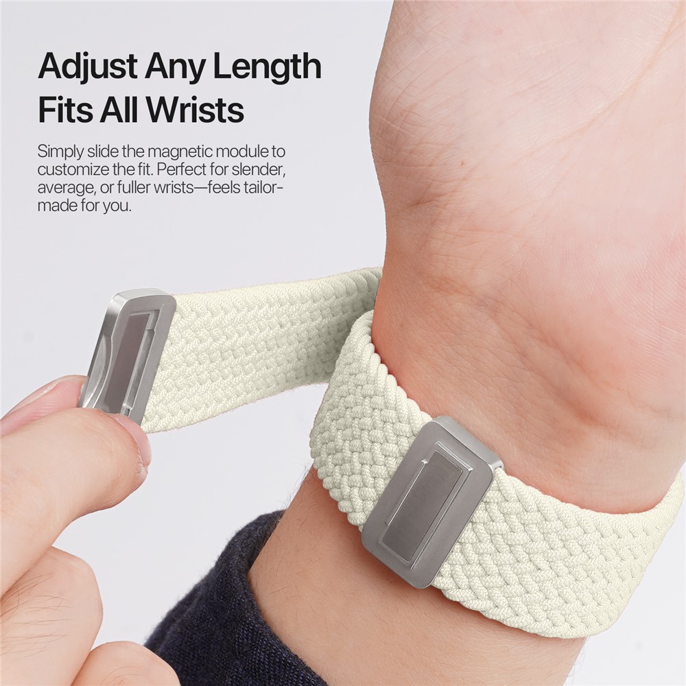 DUX DUCIS DUX DUCIS Apple Watch 38/40/41/42 mm Armband Flätat Starlight - Teknikhallen.se