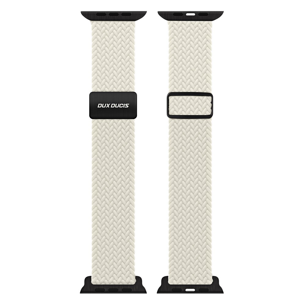 DUX DUCIS DUX DUCIS Apple Watch 42/44/45/46/49 mm Armband Flätat Starlight - Teknikhallen.se