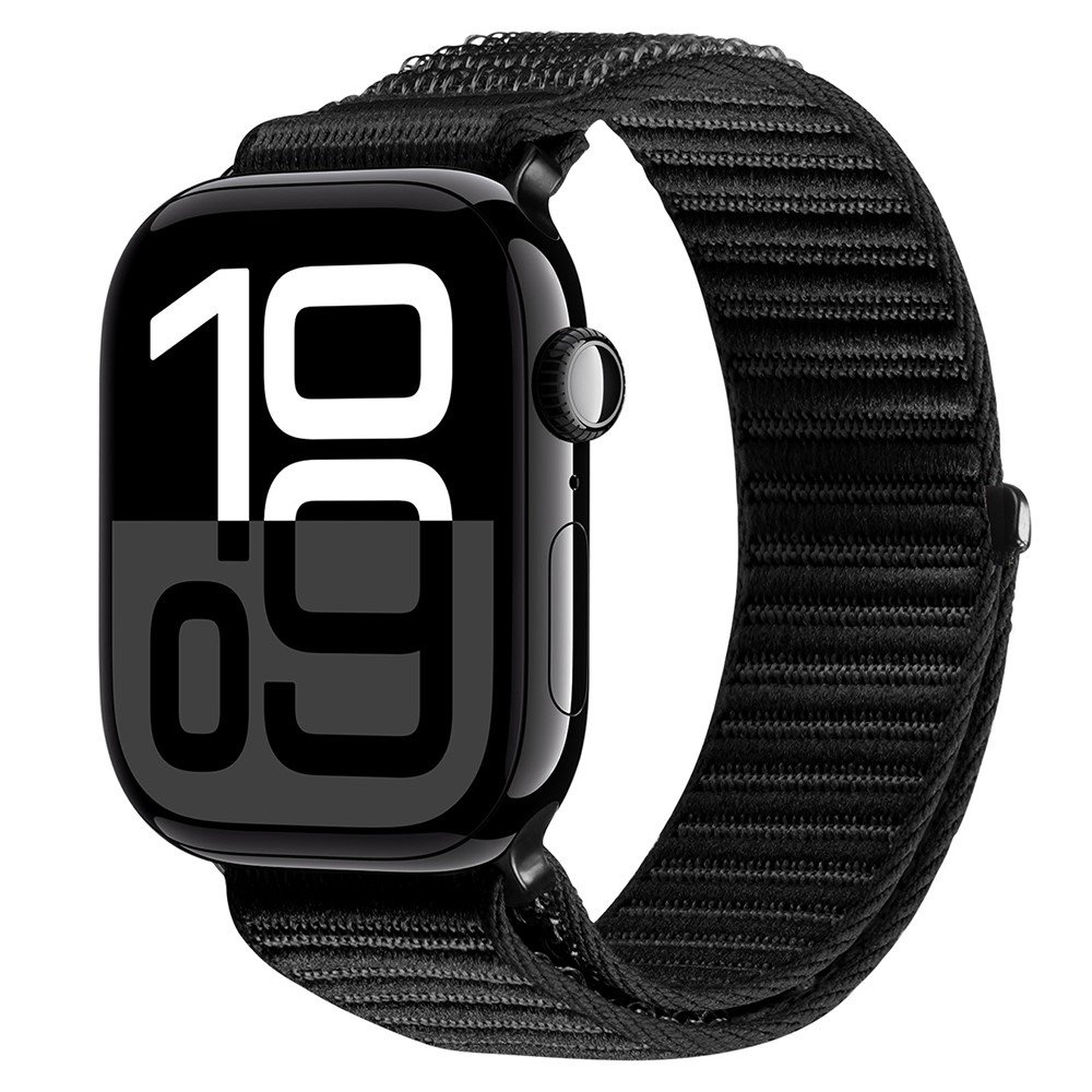 DUX DUCIS DUX DUCIS Apple Watch 38/40/41/42 mm Armband Nylon Loop Svart - Teknikhallen.se