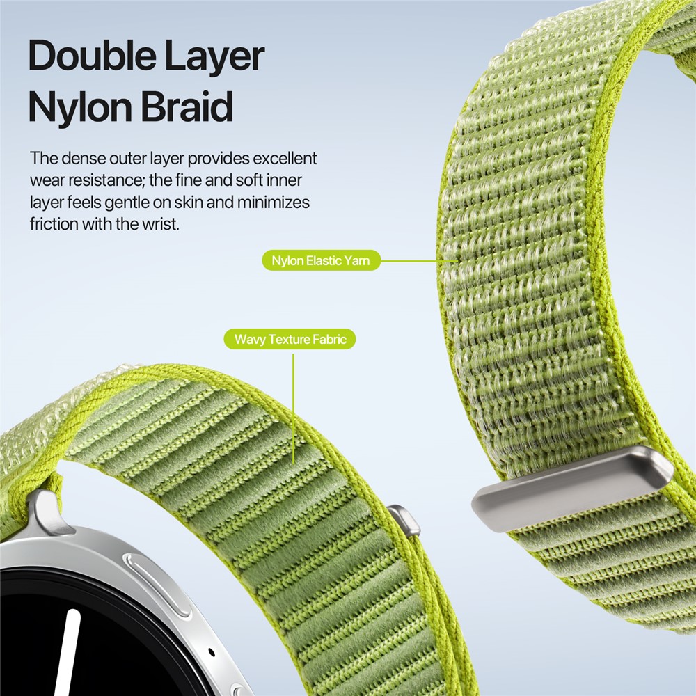 DUX DUCIS DUX DUCIS Galaxy Watch 8 46/44/40 mm Armband Nylon Loop Grön - Teknikhallen.se