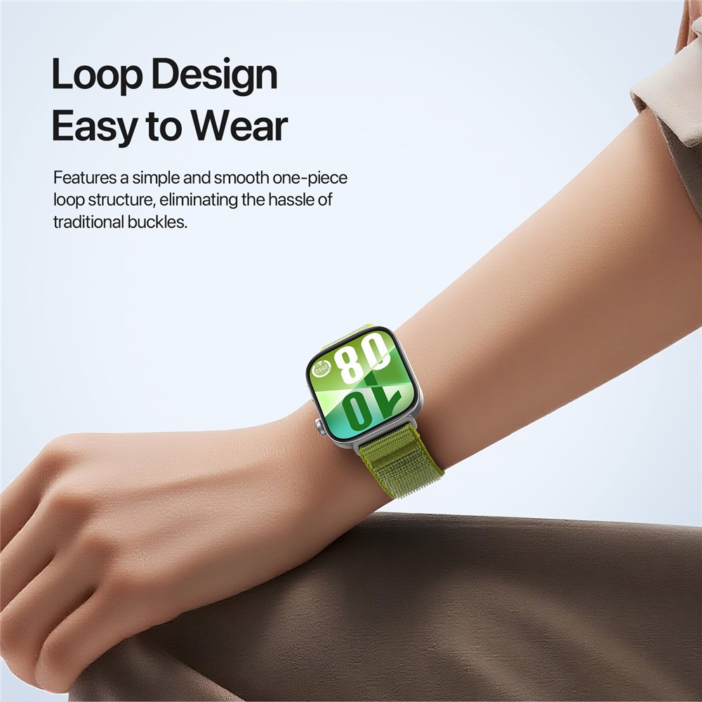 DUX DUCIS DUX DUCIS Huawei Watch Fit 4 Pro/4/3 Armband Nylon Loop Grön - Teknikhallen.se
