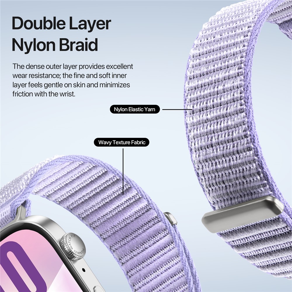 DUX DUCIS DUX DUCIS Huawei Watch Fit 4 Pro/4/3 Armband Nylon Loop Lila - Teknikhallen.se