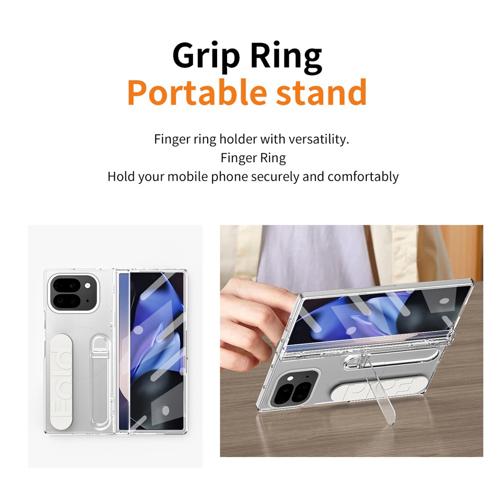  Google Pixel 10 Pro Fold Skal Kickstand Transparent - Teknikhallen.se