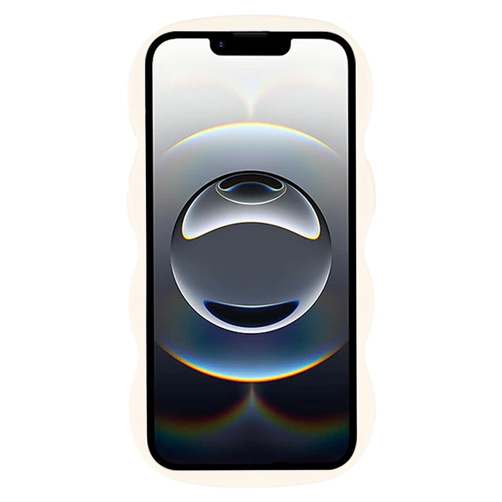  iPhone 16e Mobilskal Wavy Off White - Teknikhallen.se