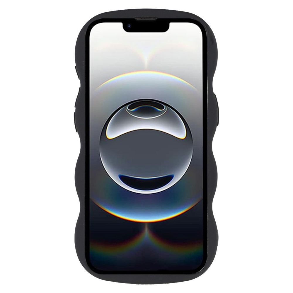  iPhone 16e Mobilskal Wavy Svart - Teknikhallen.se