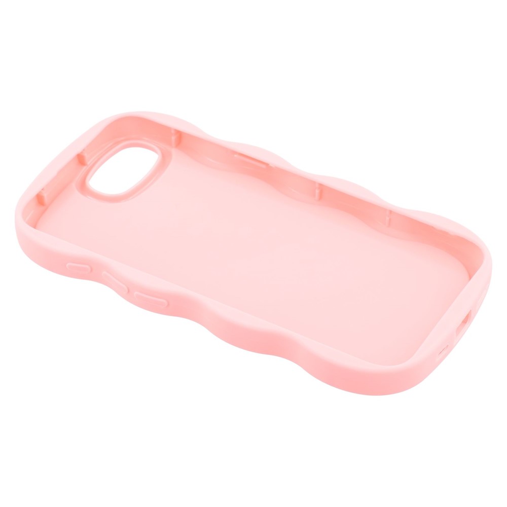  iPhone 16e Mobilskal Wavy Ljus Rosa - Teknikhallen.se