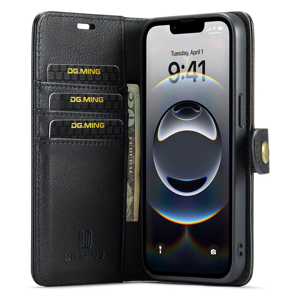 DG.MING DG.MING iPhone 16e 2in1 Magnet Fodral / Skal Svart - Teknikhallen.se