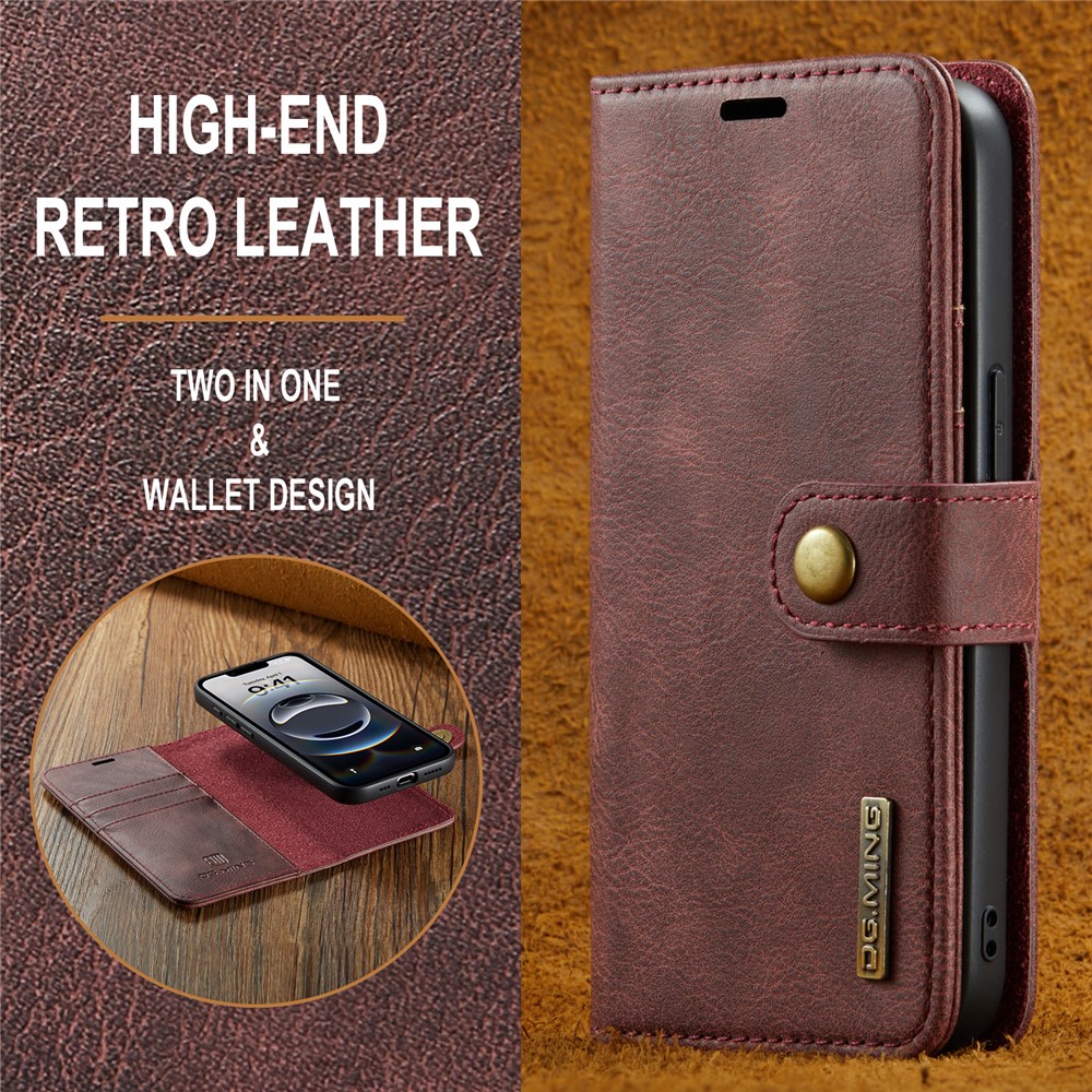 DG.MING DG.MING iPhone 16e 2in1 Magnet Fodral / Skal Röd - Teknikhallen.se