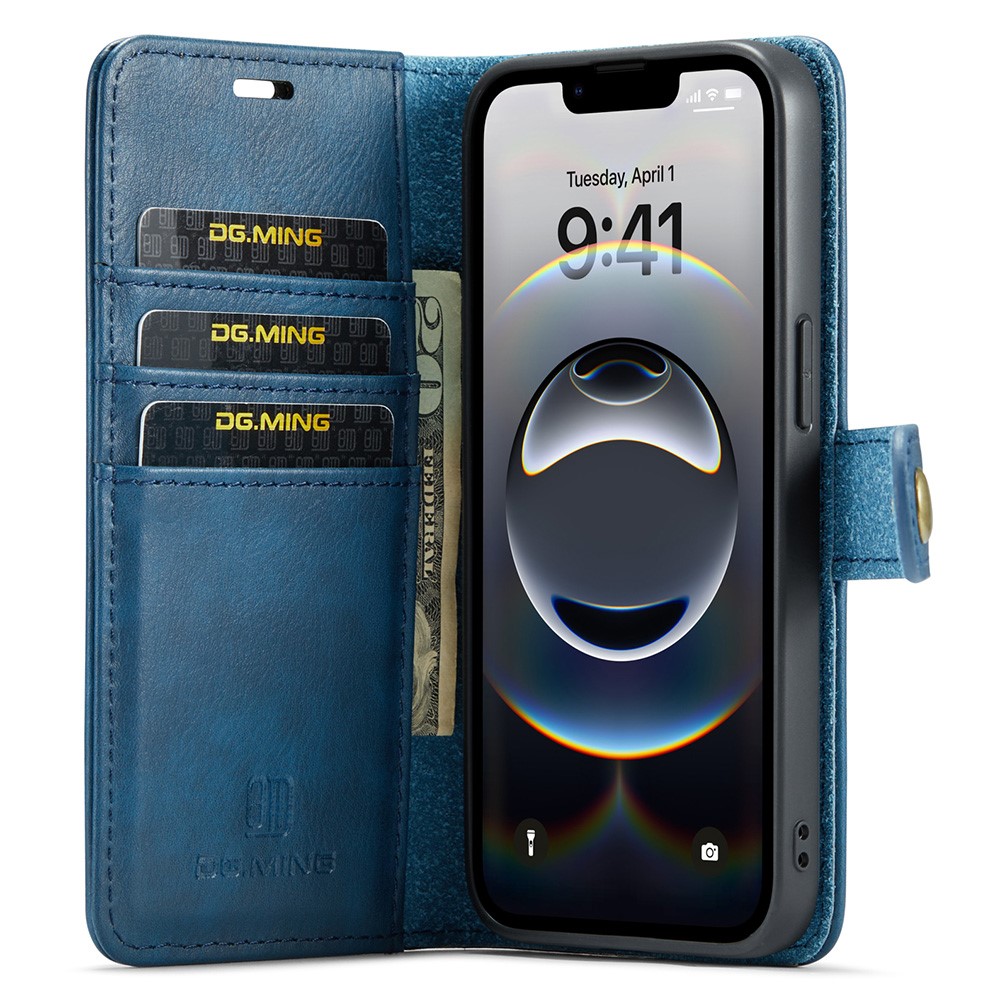 DG.MING DG.MING iPhone 16e 2in1 Magnet Fodral / Skal Blå - Teknikhallen.se