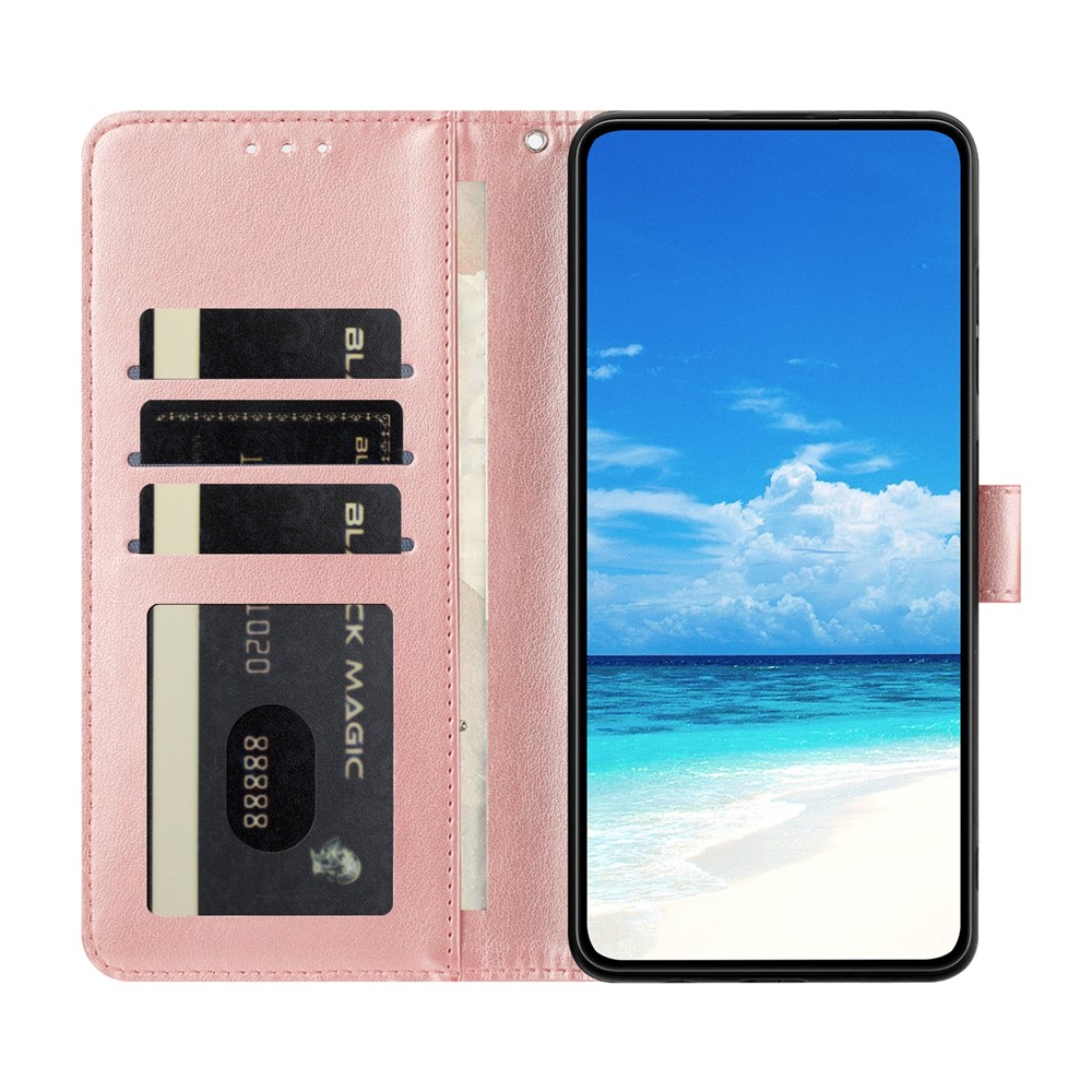  Xiaomi Redmi A5 Fodral Med Fjäril Tryck Roséguld - Teknikhallen.se