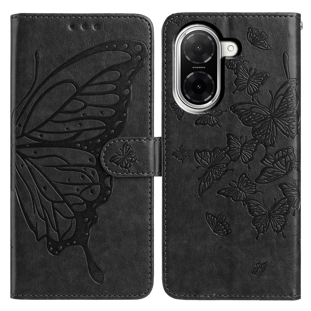  Xiaomi Redmi A5 Fodral Med Fjäril Tryck Svart - Teknikhallen.se