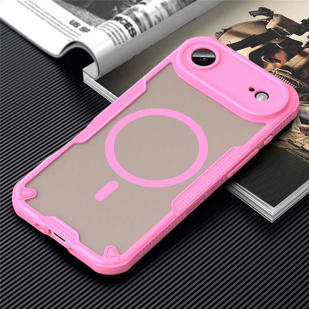  iPhone 17 Air Skal MagSafe Hybrid Armor Rosa - Teknikhallen.se
