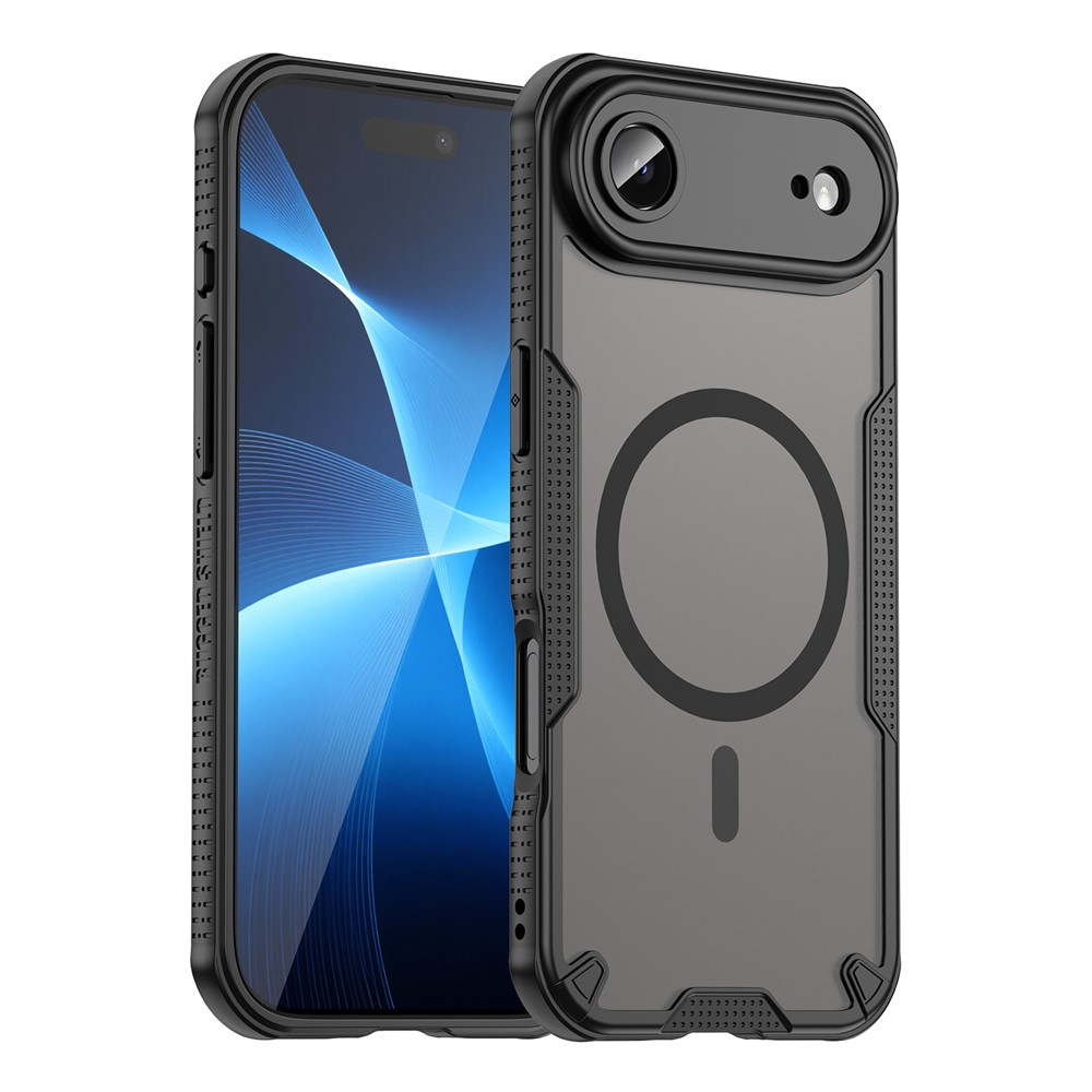  iPhone 17 Air Skal MagSafe Hybrid Armor Svart - Teknikhallen.se