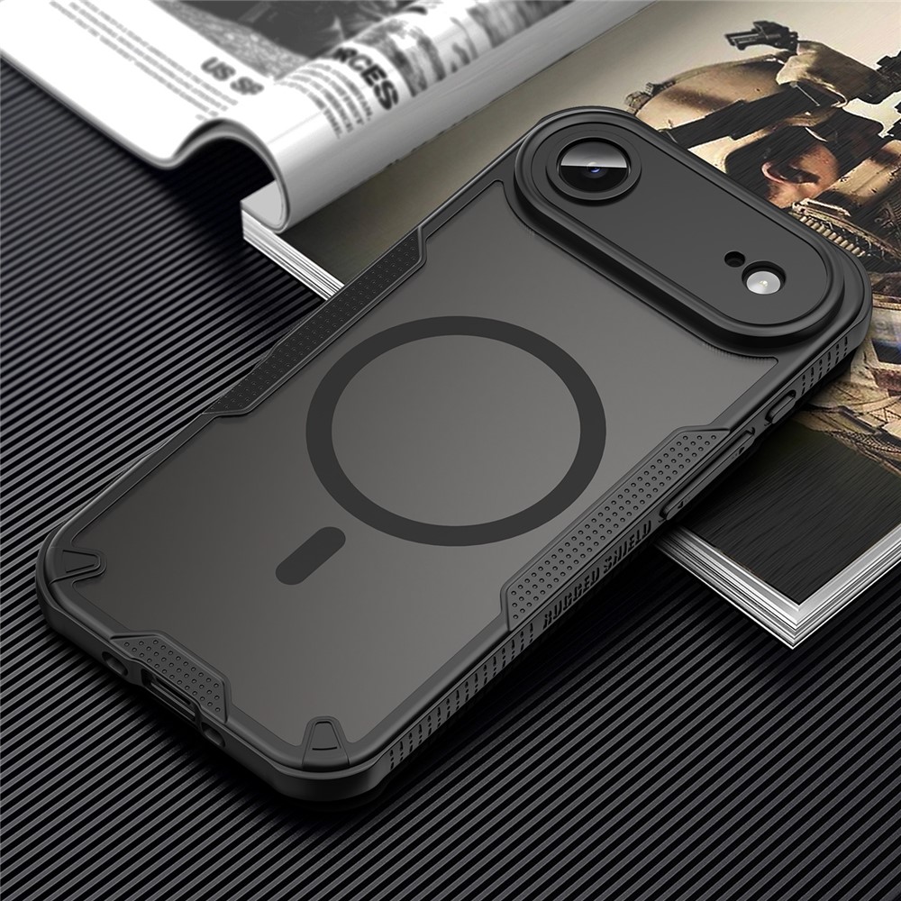  iPhone 17 Air Skal MagSafe Hybrid Armor Svart - Teknikhallen.se