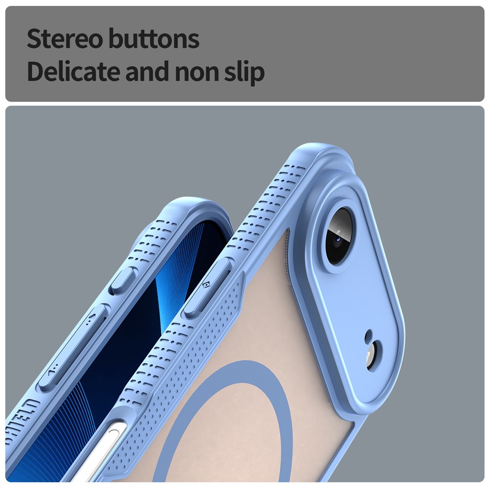  iPhone 17 Air Skal MagSafe Hybrid Armor Blå - Teknikhallen.se
