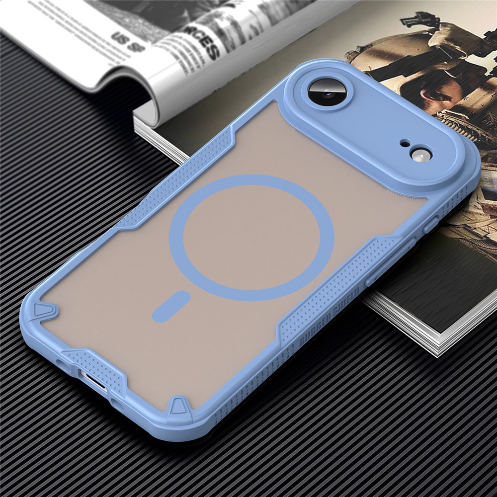  iPhone 17 Air Skal MagSafe Hybrid Armor Blå - Teknikhallen.se