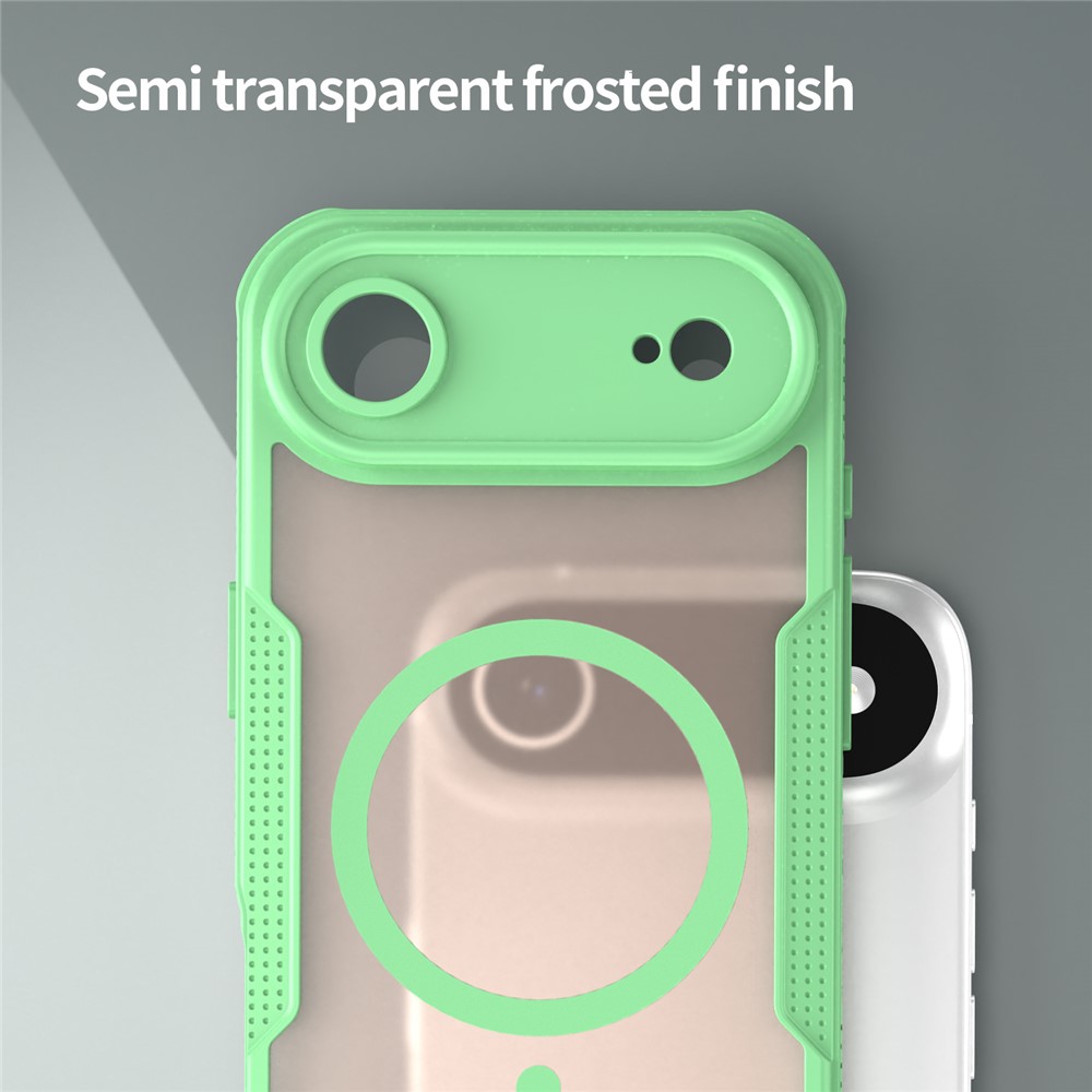  iPhone 17 Air Skal MagSafe Hybrid Armor Grön - Teknikhallen.se